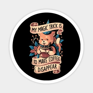 Magic Trick Cat - Cute Coffee Cat Gift Magnet